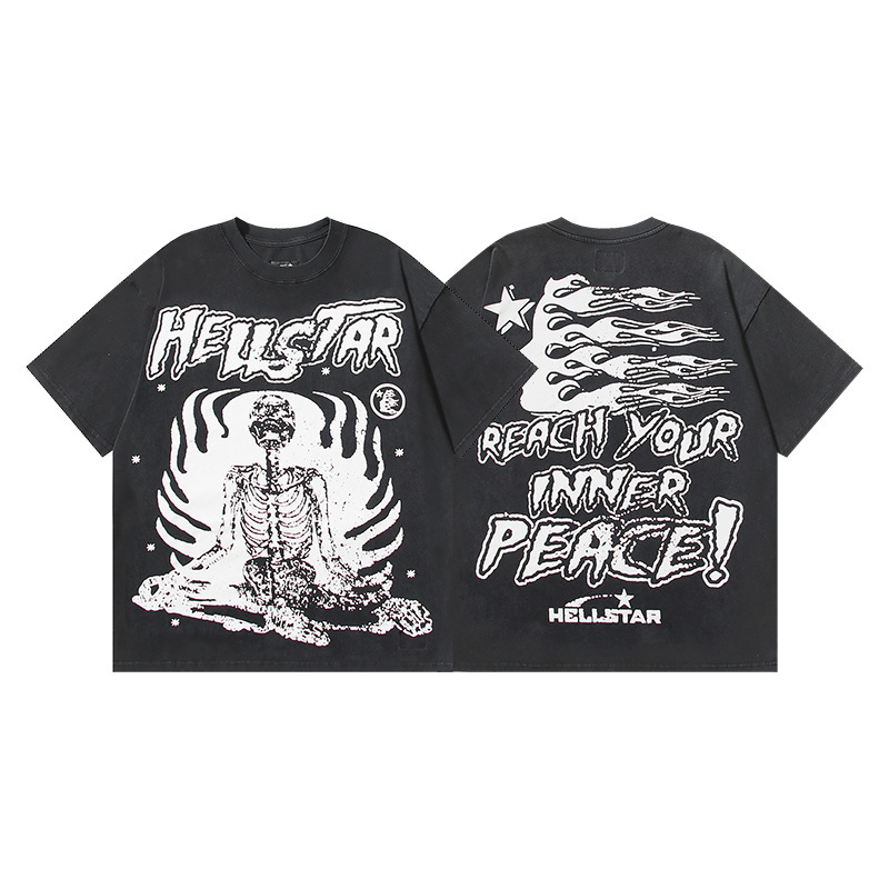 Cross-Border Hellstar T-Shirt Summer European and American