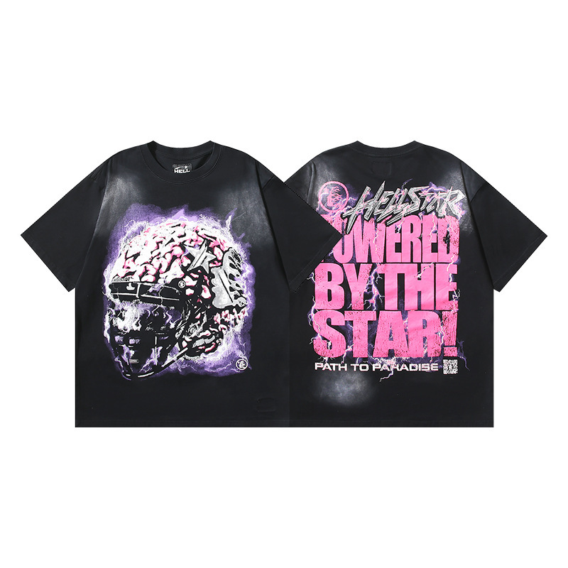 Cross-Border Hellstar T-Shirt Summer European and American