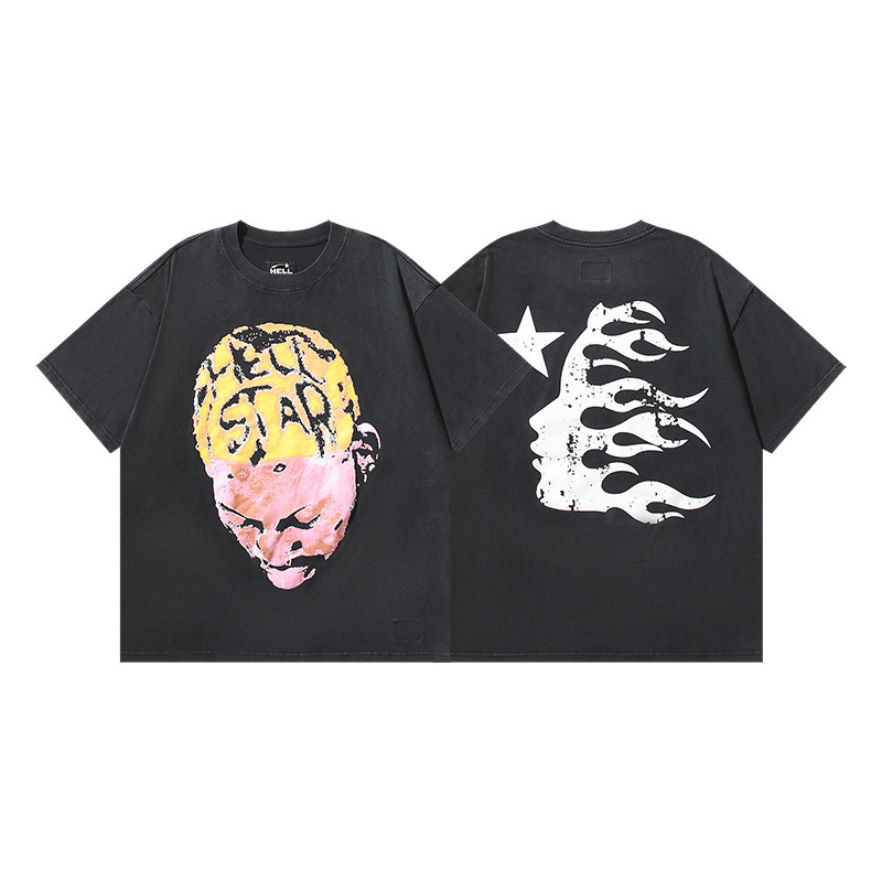 Cross-Border Hellstar T-Shirt Summer European and American
