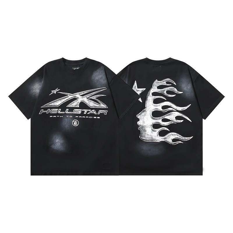 Cross-Border Hellstar T-Shirt Summer European and American