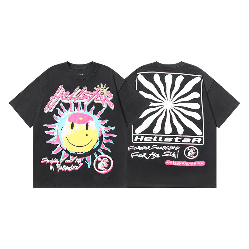 Cross-Border Hellstar T-Shirt Summer European and American