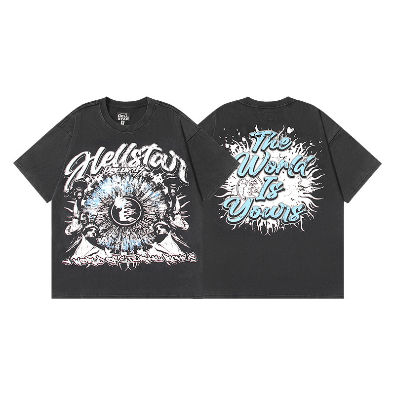 Cross-Border Hellstar T-Shirt Summer European and American