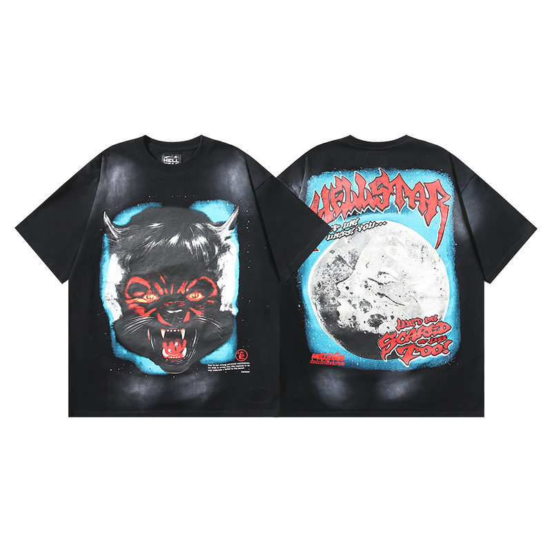 Cross-Border Hellstar T-Shirt Summer European and American